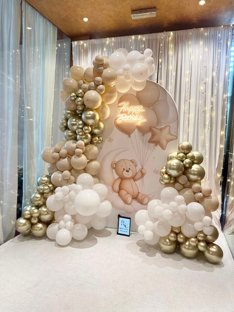 White bridal event backdrop on yacht