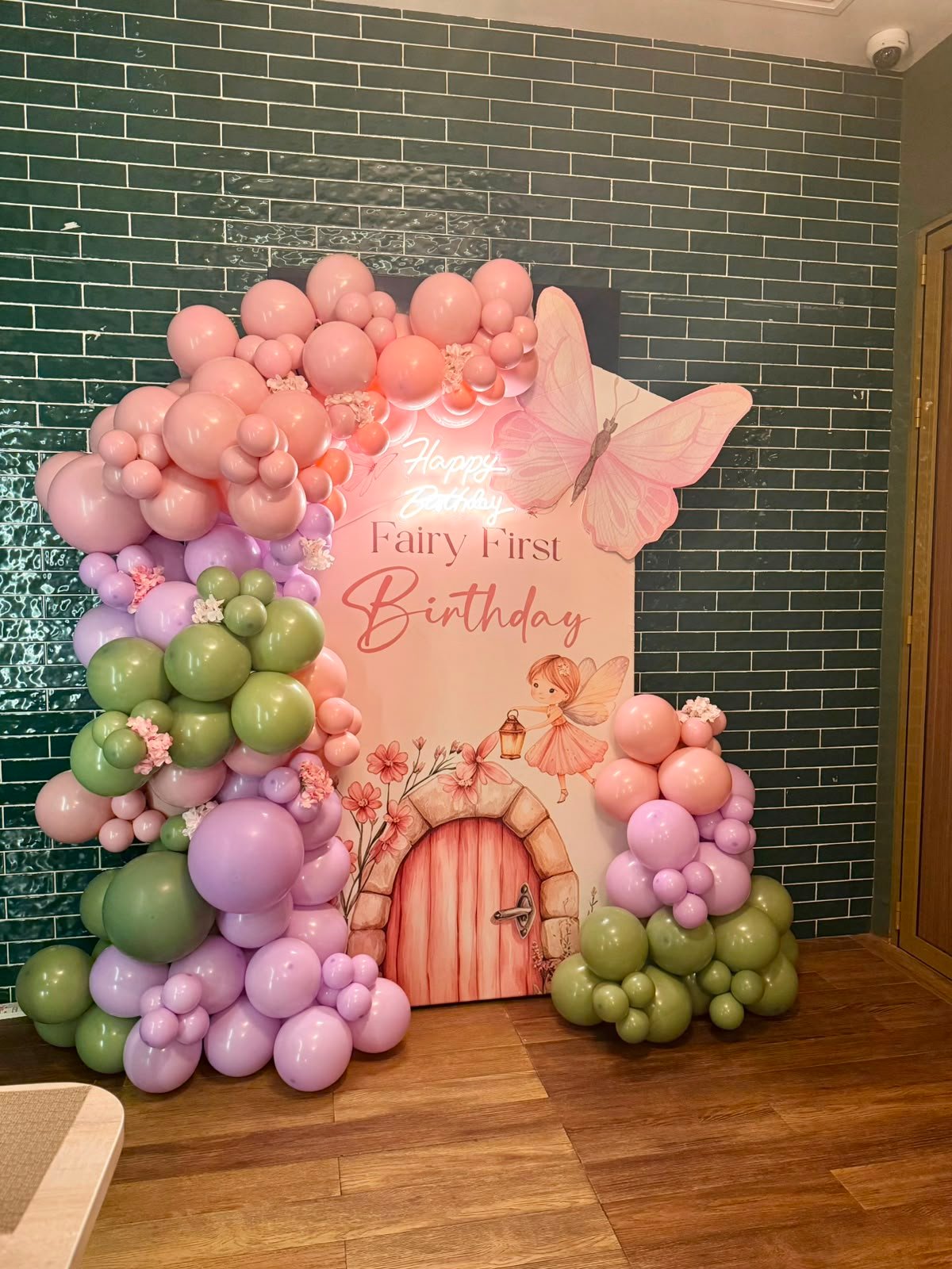 Elegant balloon event setup
