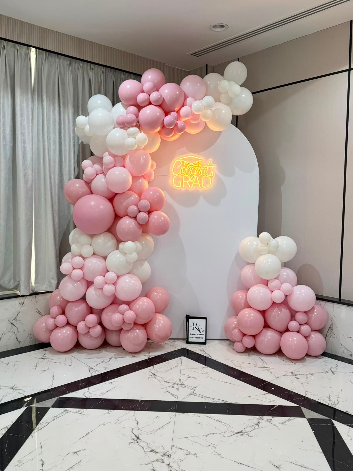 Pastel birthday party backdrop